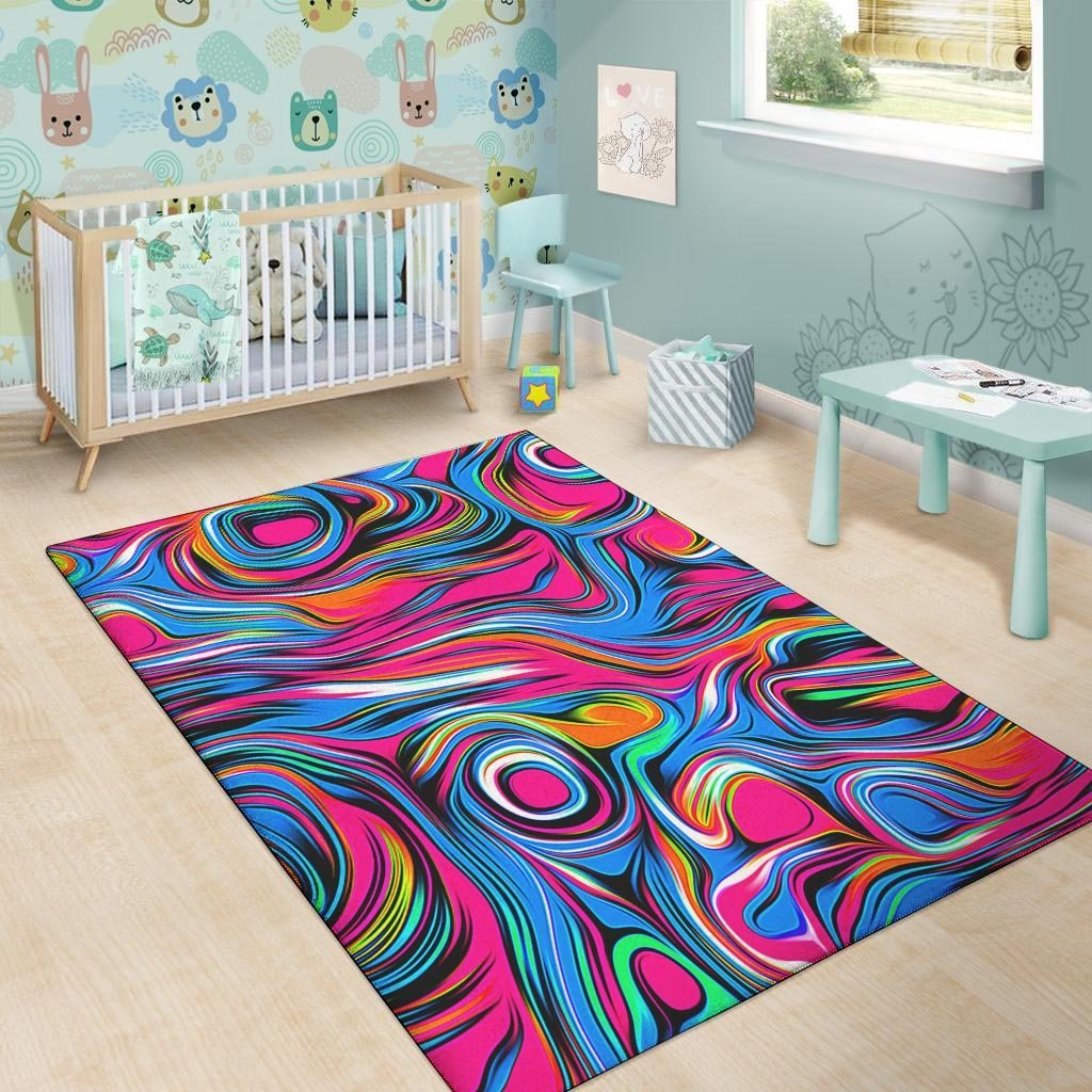 Abstract Trippy Paint Floor Mat-grizzshop