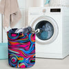 Abstract Trippy Paint Laundry Basket-grizzshop