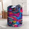 Abstract Trippy Paint Laundry Basket-grizzshop