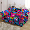 Abstract Trippy Paint Loveseat Cover-grizzshop