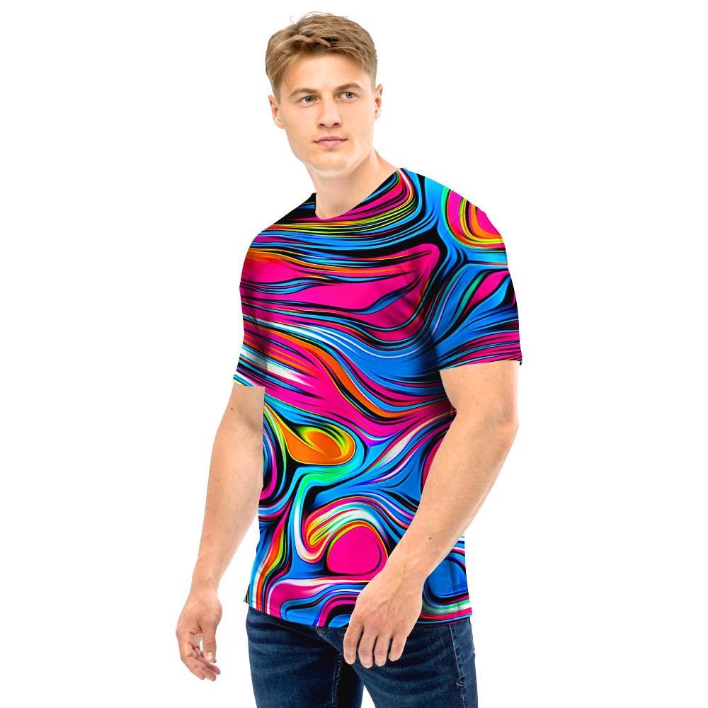 Abstract Trippy Paint Men T Shirt-grizzshop