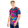 Abstract Trippy Paint Men T Shirt-grizzshop