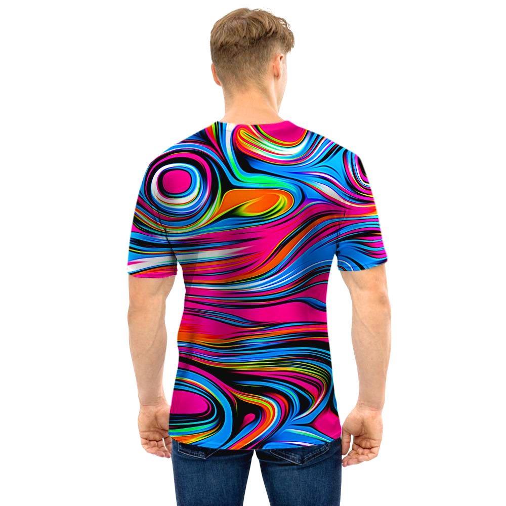 Abstract Trippy Paint Men T Shirt-grizzshop