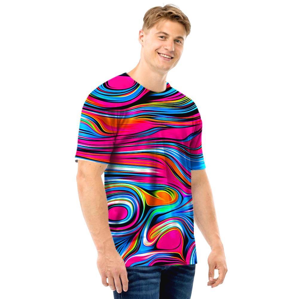 Abstract Trippy Paint Men T Shirt-grizzshop