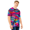 Abstract Trippy Paint Men T Shirt-grizzshop