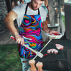 Abstract Trippy Paint Men's Apron-grizzshop