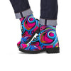 Abstract Trippy Paint Men's Boots-grizzshop