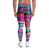 Abstract Trippy Paint Men's Leggings-grizzshop