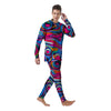Abstract Trippy Paint Men's Pajamas-grizzshop