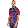Abstract Trippy Paint Men's Short Sleeve Shirt-grizzshop