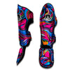 Abstract Trippy Paint Muay Thai Shin Guard-grizzshop