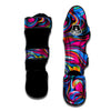 Abstract Trippy Paint Muay Thai Shin Guard-grizzshop