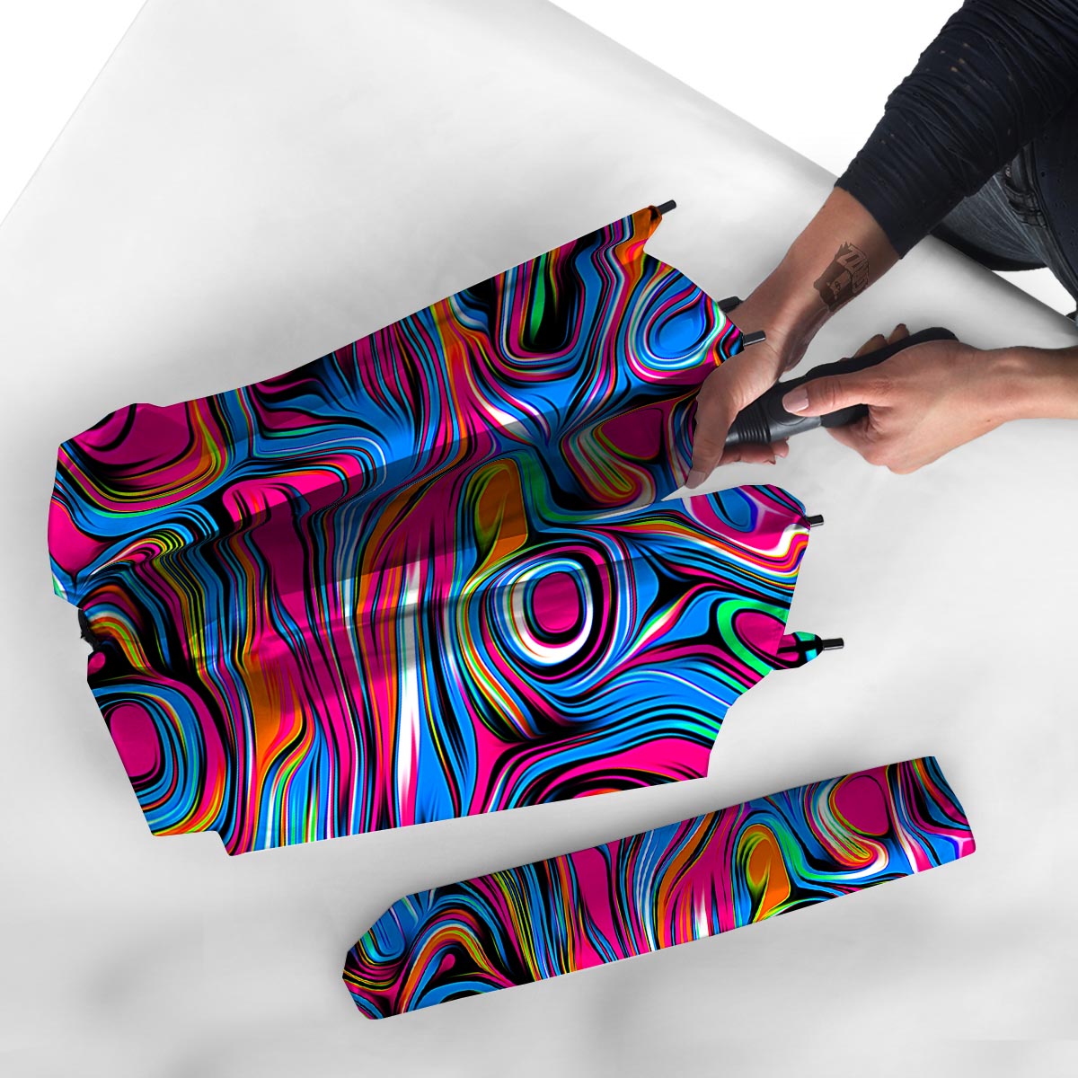 Abstract Trippy Paint Umbrella-grizzshop