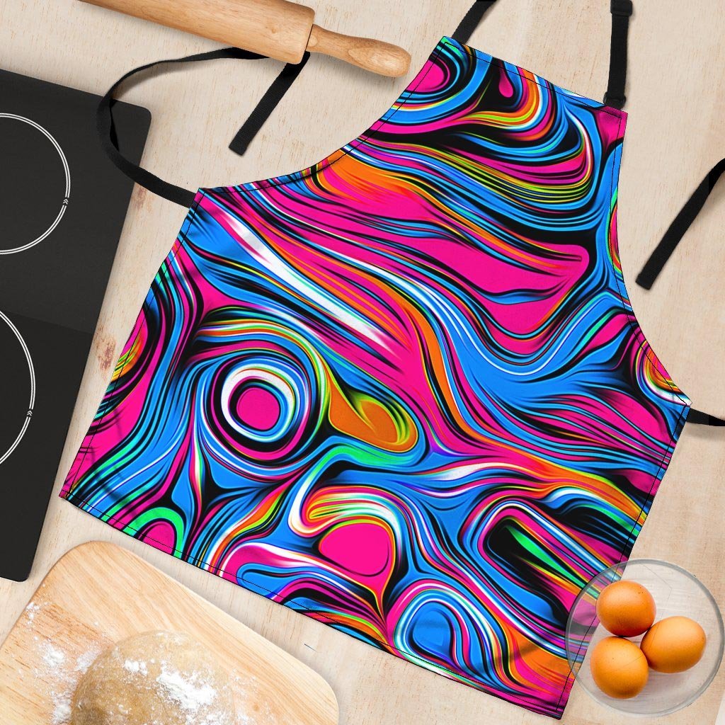 Abstract Trippy Paint Women's Apron-grizzshop