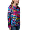 Abstract Trippy Paint Women's Sweatshirt-grizzshop