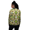 Abstract Tropical Coconut Print Pattern Women's Bomber Jacket-grizzshop