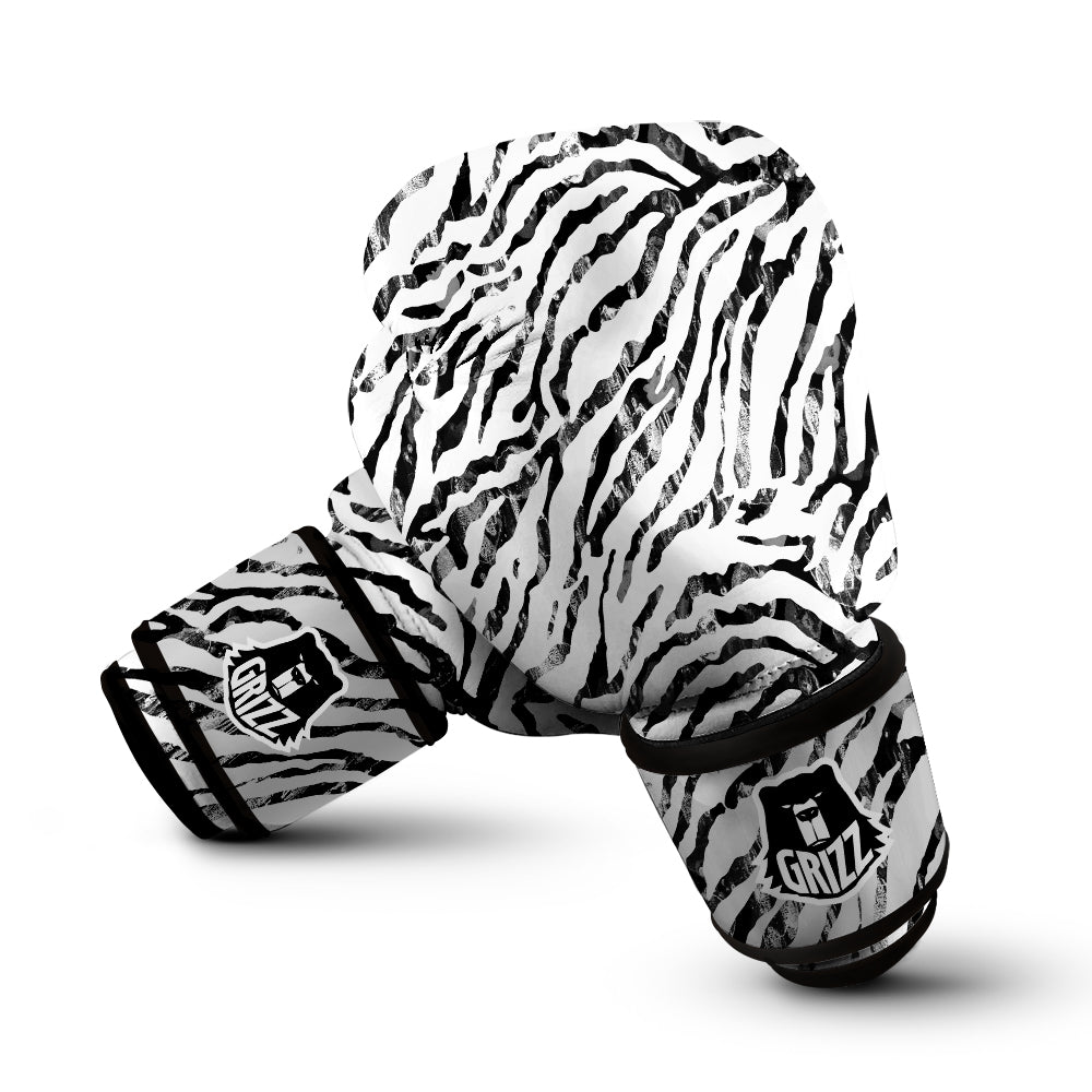 Abstract Watercolor Tie Dye Zebra Print Boxing Gloves-grizzshop