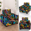 Abstract Wavy Armchair Cover-grizzshop