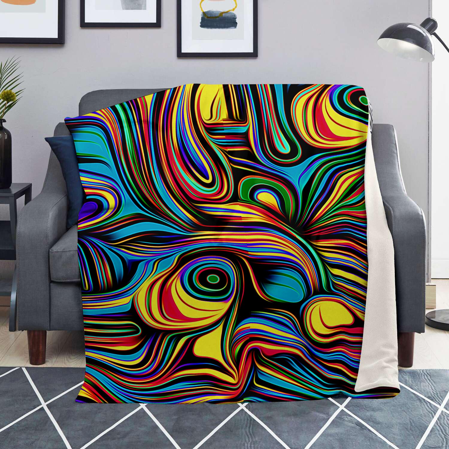 Abstract Wavy Blanket-grizzshop