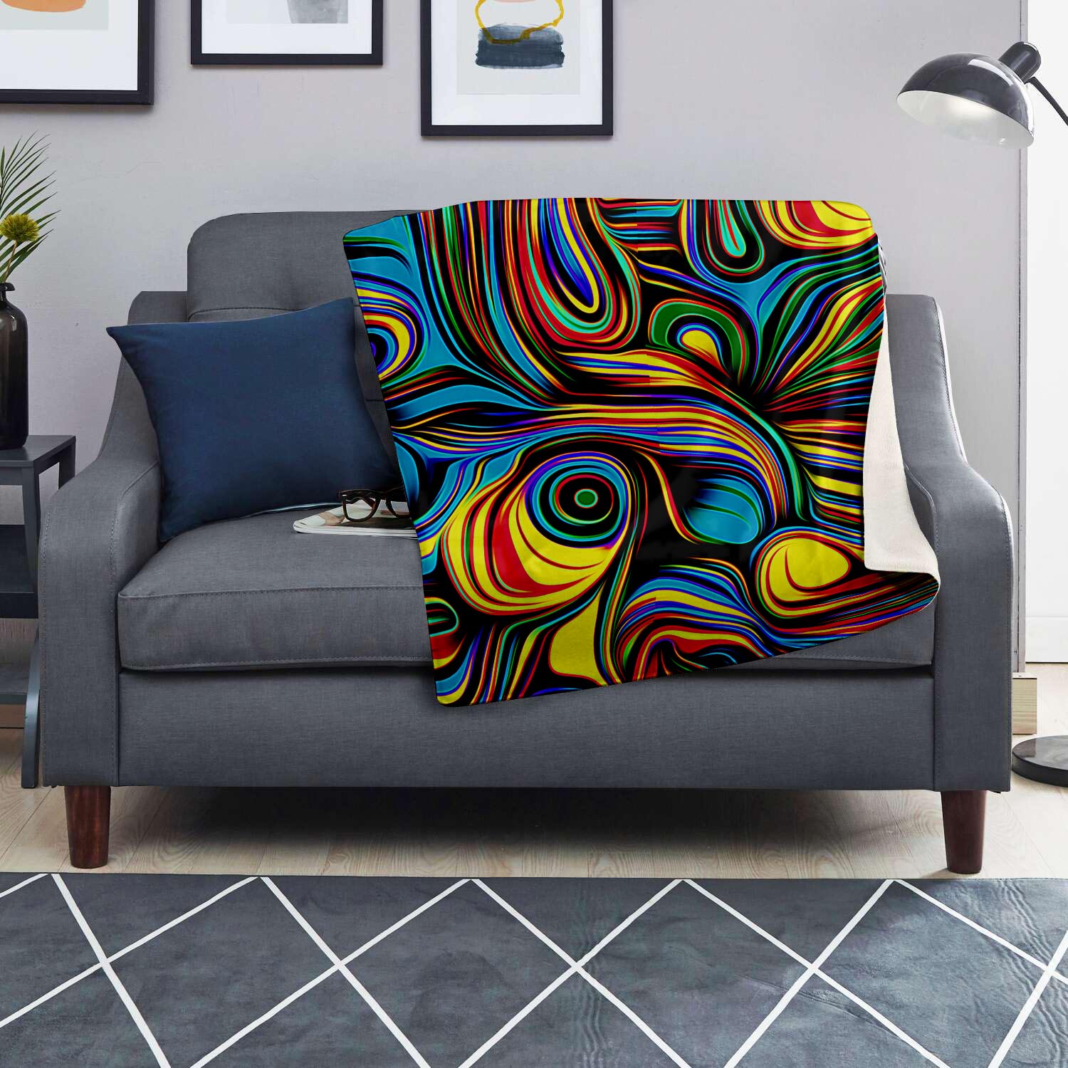 Abstract Wavy Blanket-grizzshop