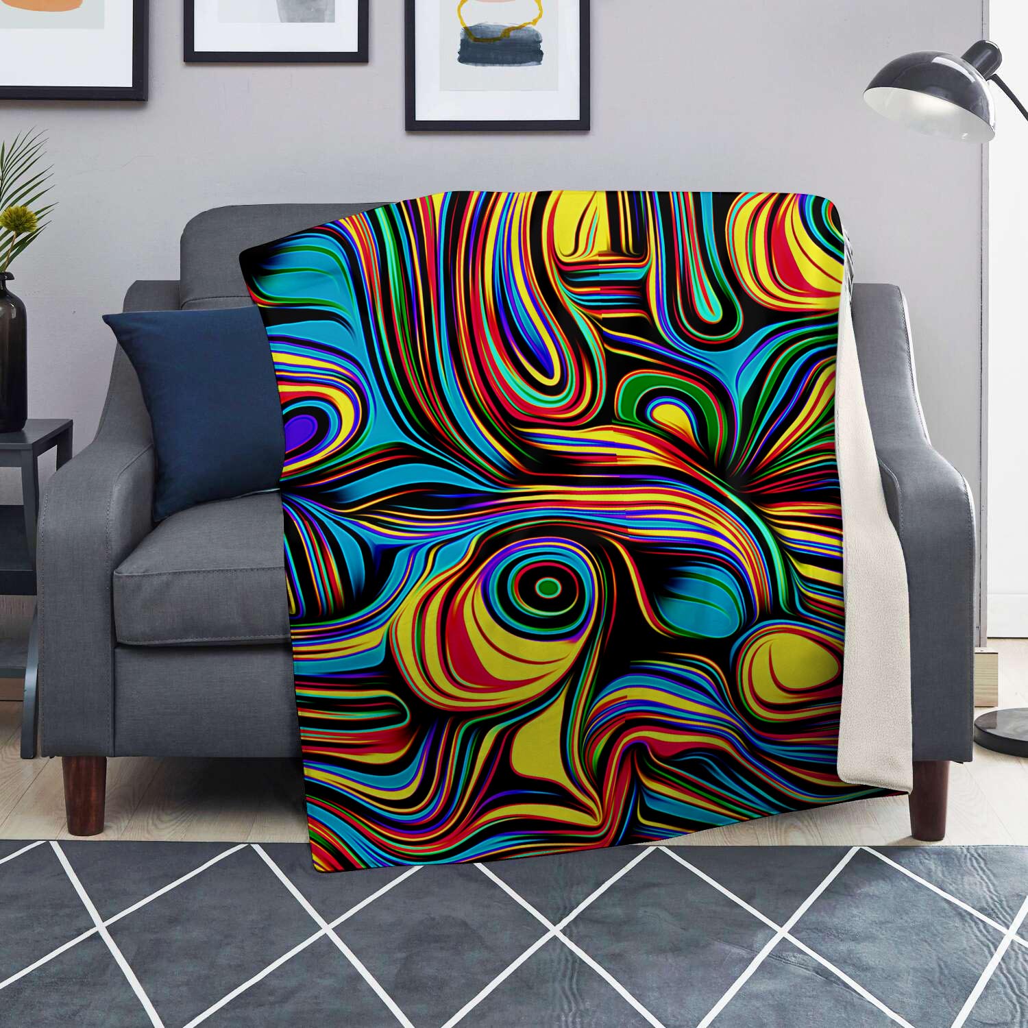 Abstract Wavy Blanket-grizzshop