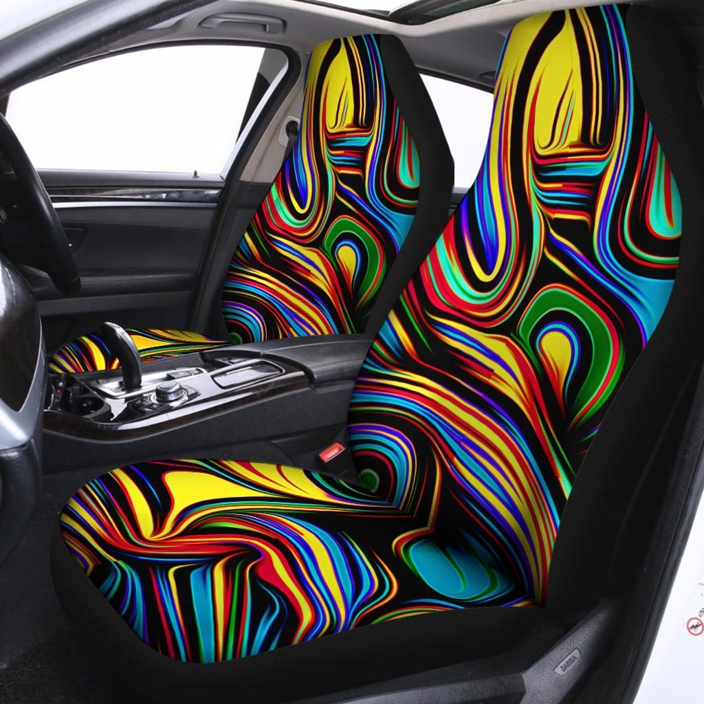 Abstract Wavy Car Seat Covers-grizzshop