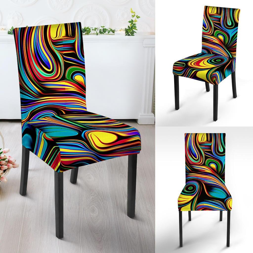 Abstract Wavy Chair Cover-grizzshop