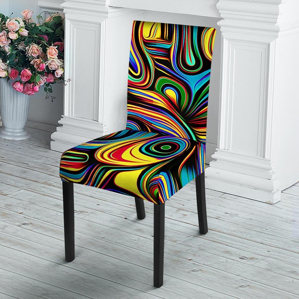 Abstract Wavy Chair Cover-grizzshop