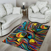 Abstract Wavy Floor Mat-grizzshop