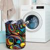 Abstract Wavy Laundry Basket-grizzshop
