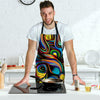 Abstract Wavy Men's Apron-grizzshop