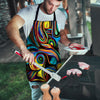 Abstract Wavy Men's Apron-grizzshop