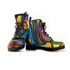 Abstract Wavy Men's Boots-grizzshop