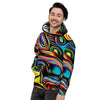 Abstract Wavy Men's Hoodie-grizzshop