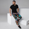 Abstract Wavy Men's Joggers-grizzshop