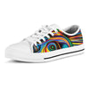 Abstract Wavy Men's Low Top Shoes-grizzshop