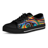 Abstract Wavy Men's Low Top Shoes-grizzshop