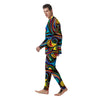 Abstract Wavy Men's Pajamas-grizzshop