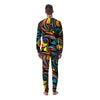 Abstract Wavy Men's Pajamas-grizzshop