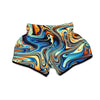 Abstract Wavy Muay Thai Boxing Shorts-grizzshop