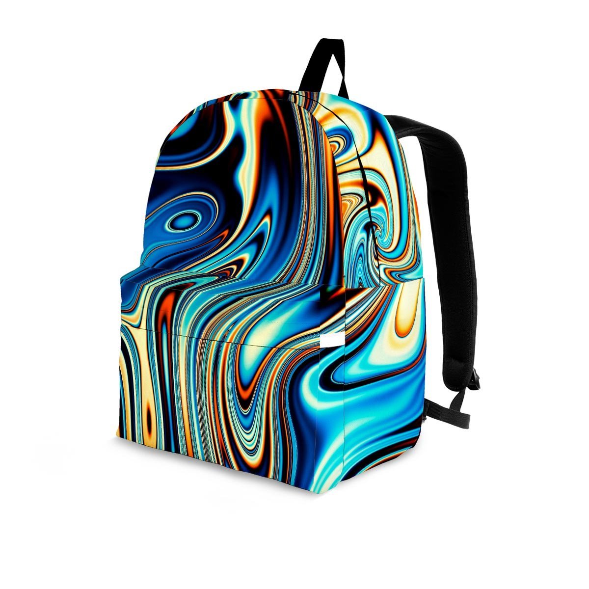 Abstract Wavy Psychedelic Backpack-grizzshop