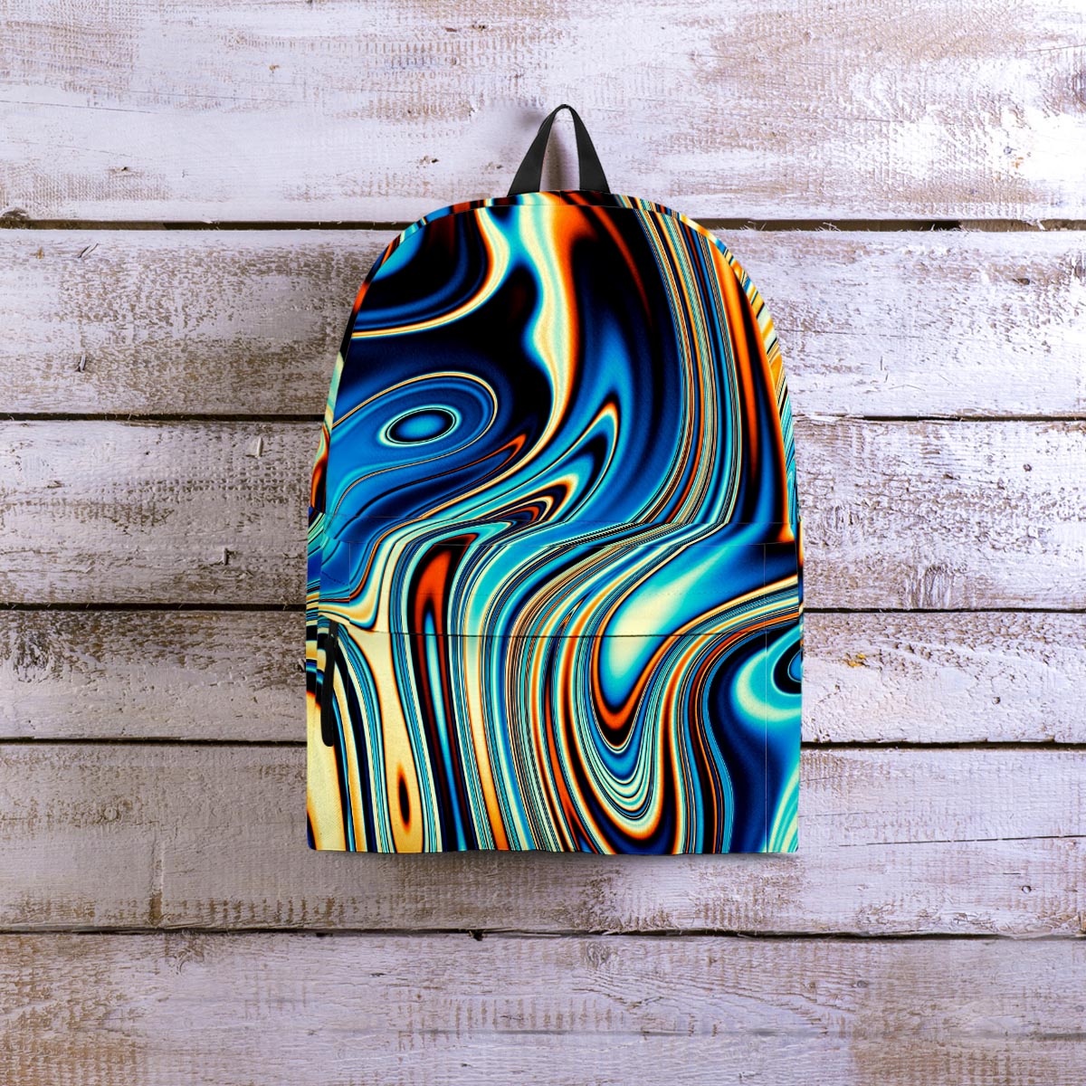 Abstract Wavy Psychedelic Backpack-grizzshop