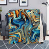 Abstract Wavy Psychedelic Blanket-grizzshop