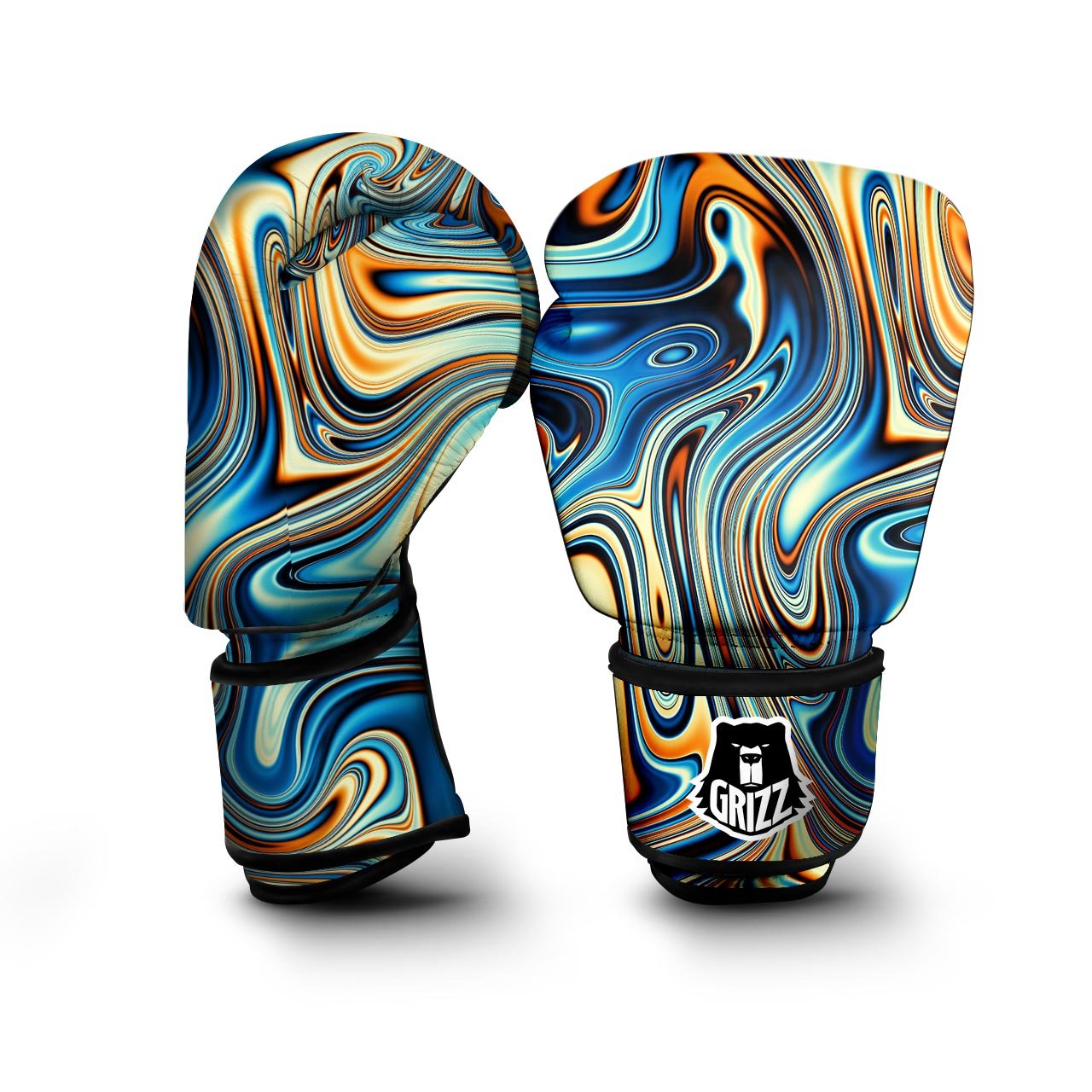 Abstract Wavy Psychedelic Boxing Gloves-grizzshop