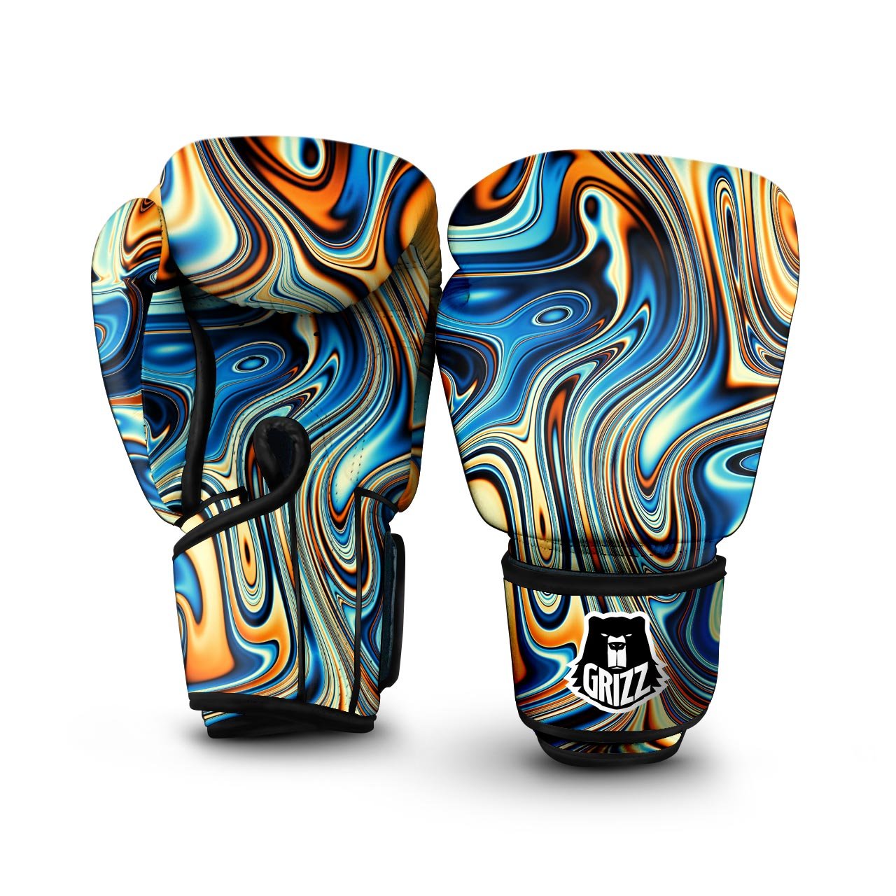 Abstract Wavy Psychedelic Boxing Gloves-grizzshop