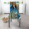 Abstract Wavy Psychedelic Chair Cover-grizzshop