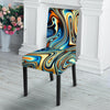 Abstract Wavy Psychedelic Chair Cover-grizzshop