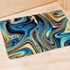 Abstract Wavy Psychedelic Door Mat-grizzshop