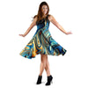 Abstract Wavy Psychedelic Dress-grizzshop