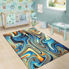 Abstract Wavy Psychedelic Floor Mat-grizzshop